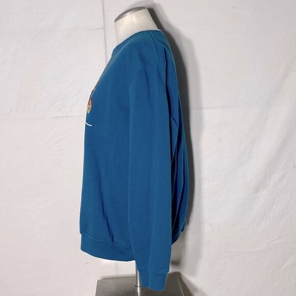 Vintage Penmans Embroidered Snowman Blue Crew Neck Sweatshirt L - Picture 8 of 12